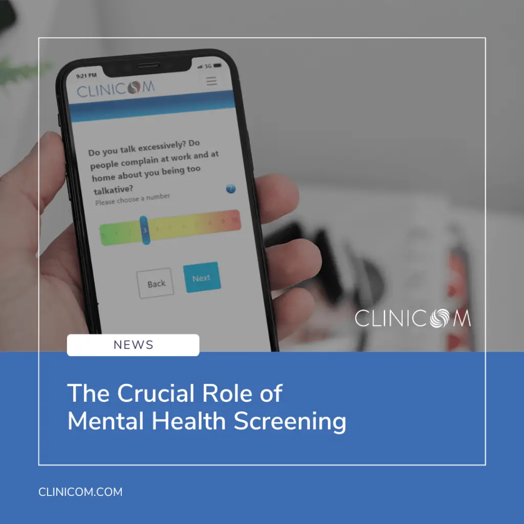 The crucial role of mental health screening