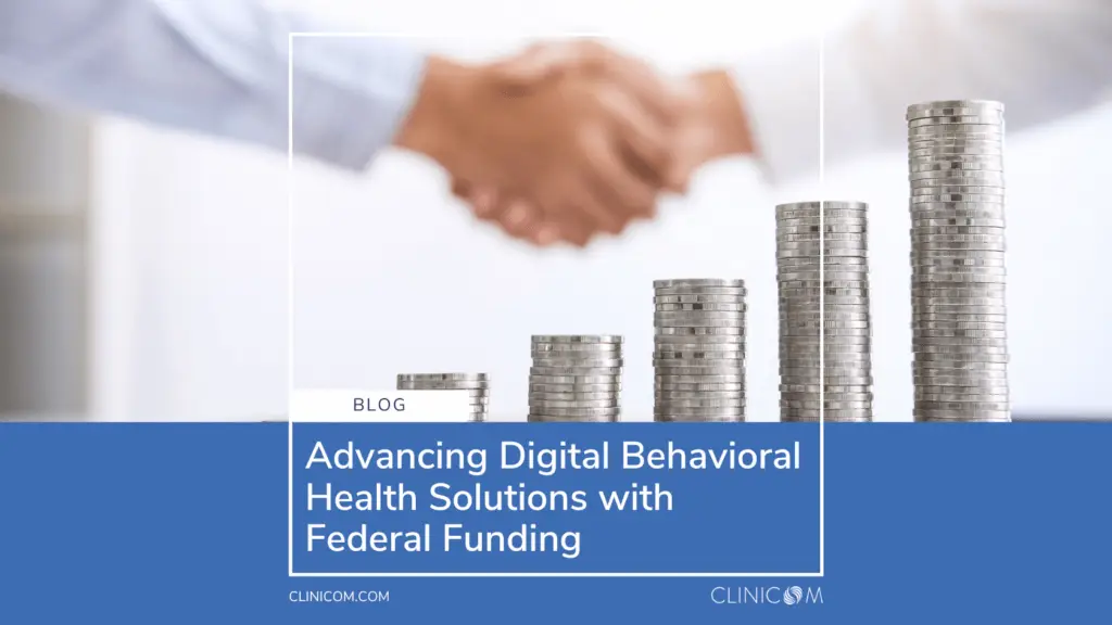 digital behavioral health Federal funding